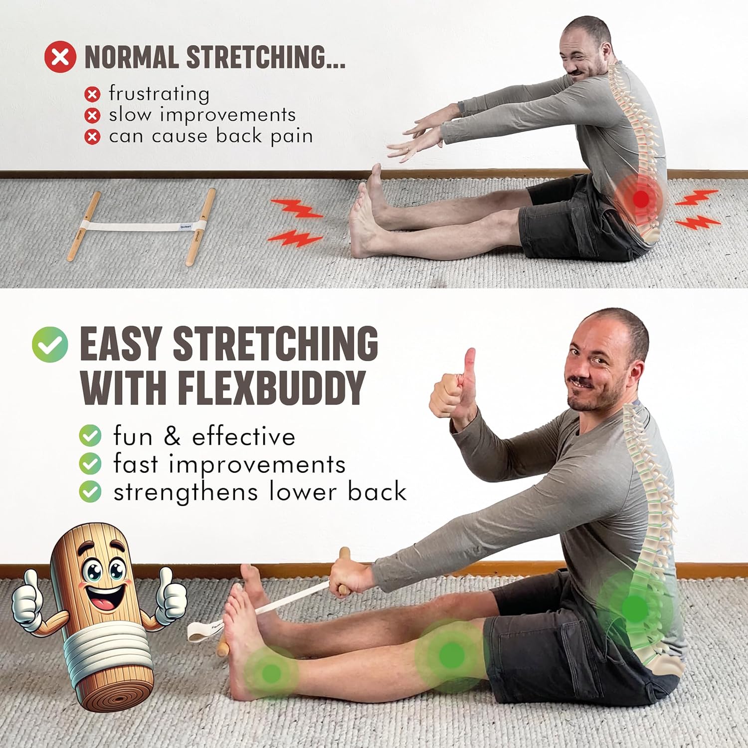 Hamstring Stretcher Adjustable - Yoga Of Fitness recension och pris