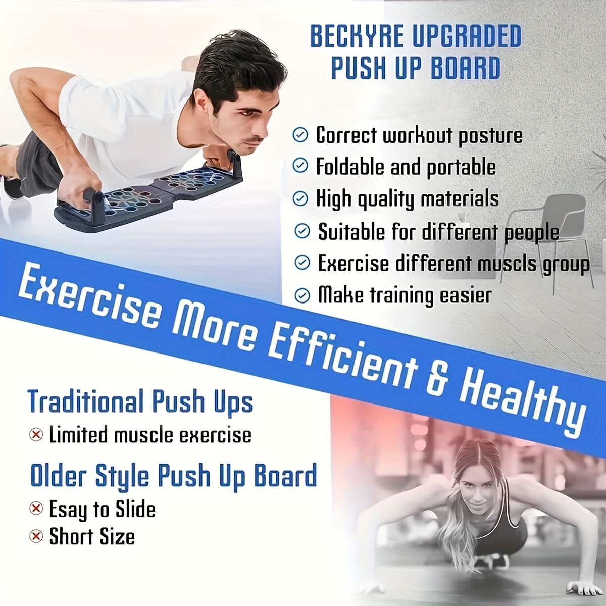 28-Hole Push Up Board, Multifu - Push Up Board recension och pris