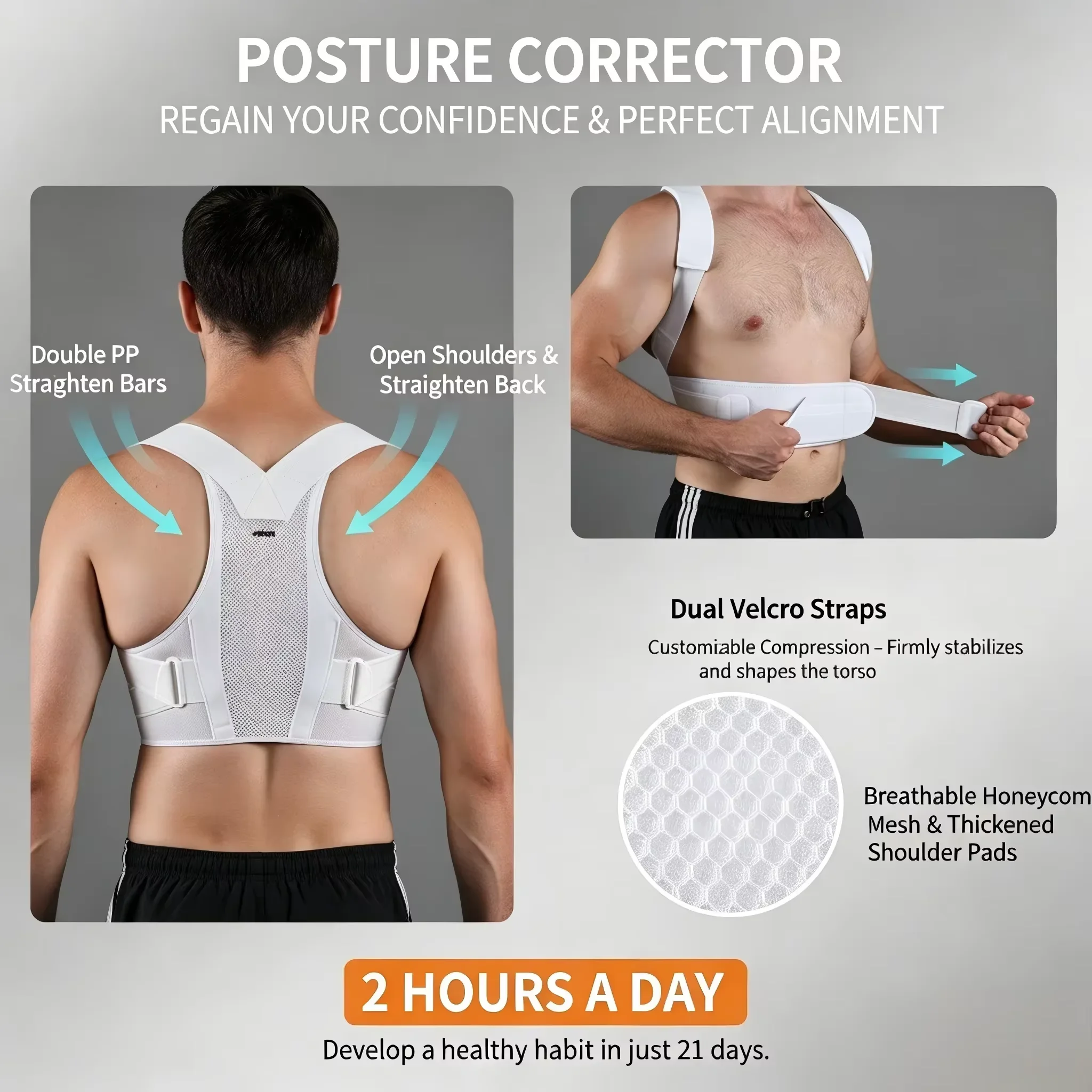 VBOSI Adjustable Posture Corre - Posture Corrector Back recension och pris