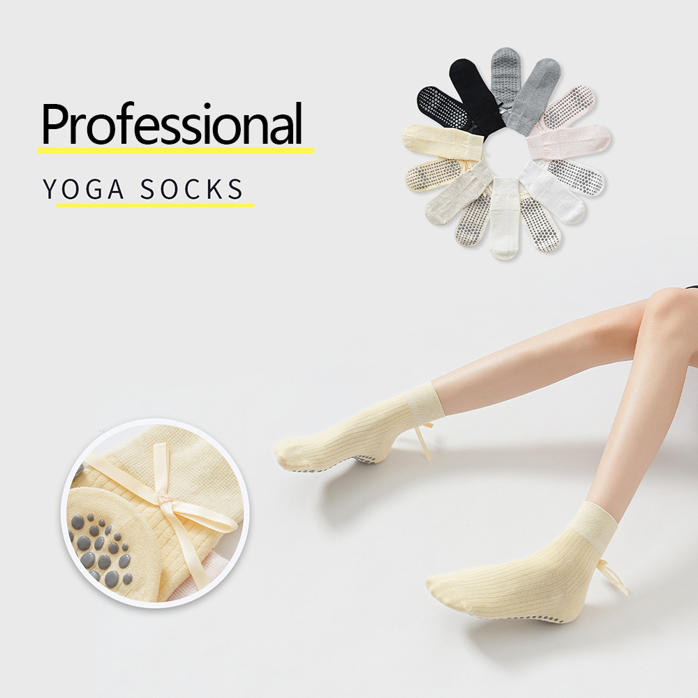 Cute Bowknot Yoga Socks Girls  - Yoga Of Fitness recension och pris